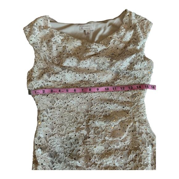 DB Established | Women's Cream Sleeveless Dress | Size 10 | NWT | 0962 - Picture 5 of 10